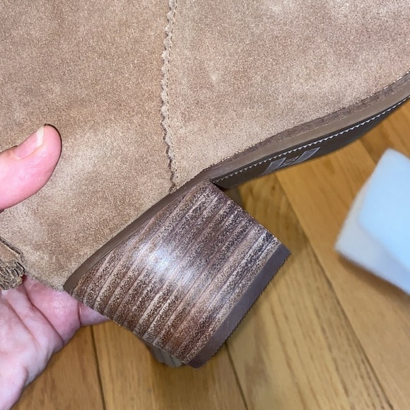 NEW without box TOMS Leila Bootie in Toffee Suede size 6- marked as sample - Picture 10 of 11